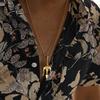 Vnox Men's Rock Punk Trident Pendant Necklace, Stainless Steel 60cm Length Box Chain, Hip Hop Metal Jewelry Accessory