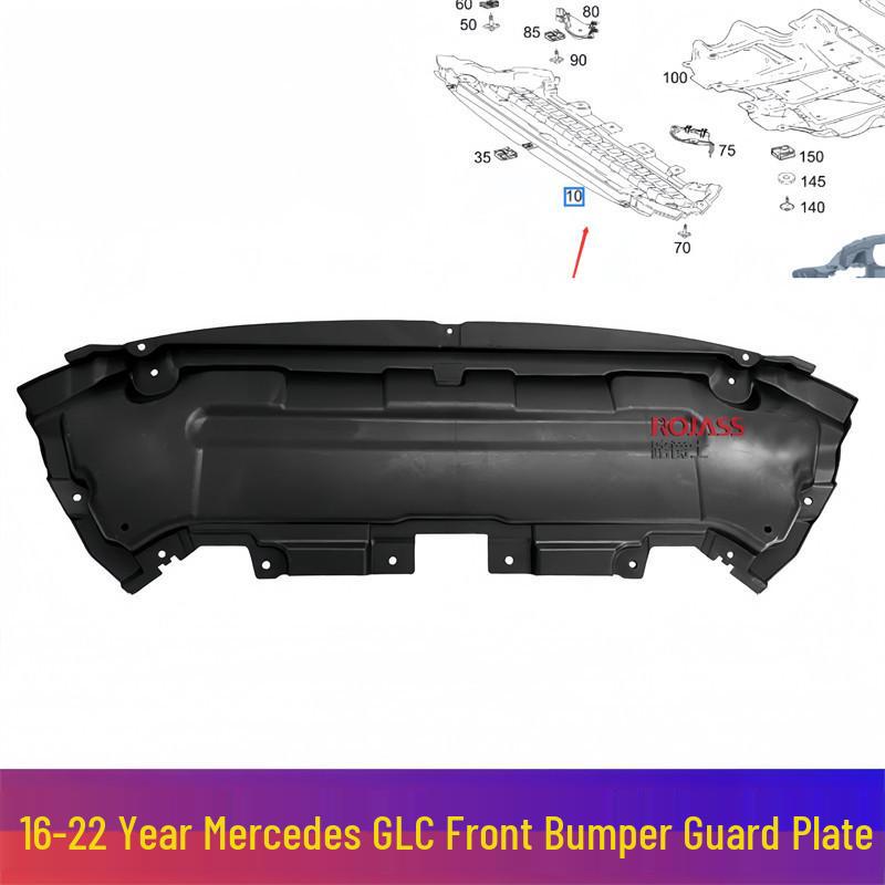 Compatible with Mercedes-Benz GLC Class W253: Front Bumper, GLC200 Lower Mudguard, GLC260 Radiator, GLC300 Chassis Guard Plate Front Bumper Lower Guard [Domestic] Plastic