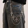 Mode Punk Metall Hosenkette Hip Hop Taillenkette Kreuz Anhänger Jeans Kette Für Männer Frauen Zubehör Geschenke