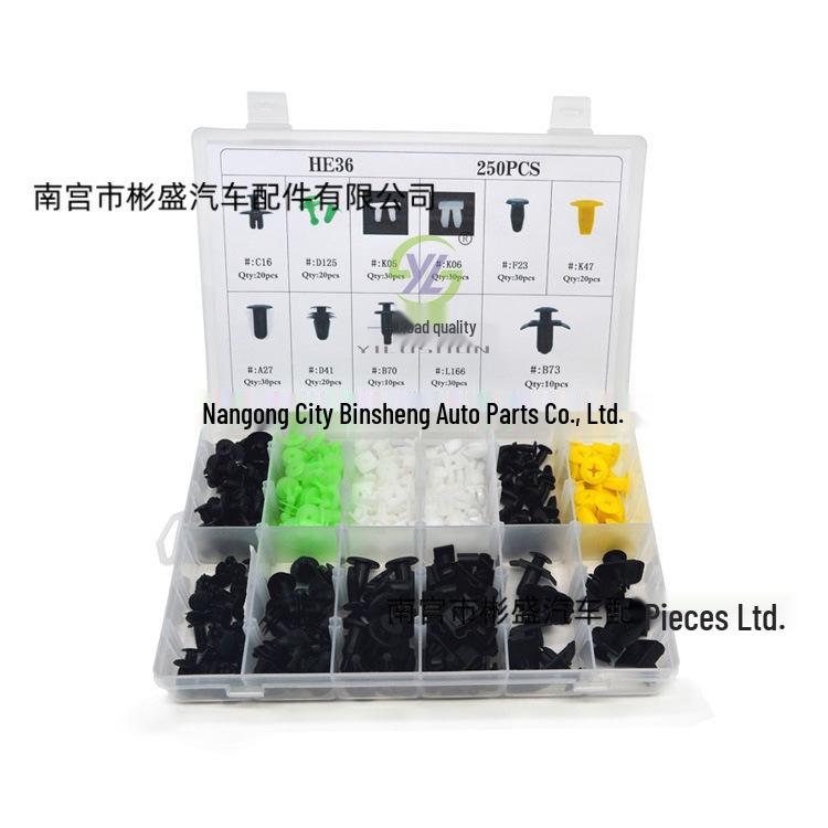 250PCS Safe Grille Quick-Thread Plastic Car Clips (HE36)
