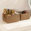 3pcs Woven Storage Basket, Paper Rope Storage Basket with Handle, for Organising, Storage Containers, Laundry Basket for Clothes