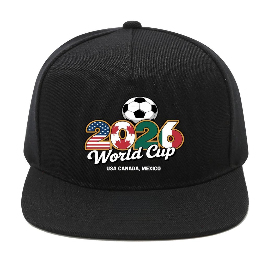 Mistrovství světa ve fotbale FIFA 2026 USA-Mexiko-Kanada Hip Hop Klobouk Unisex Venkovní Ochrana proti slunci Prodyšná Plochý kšiltovka