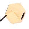 Wooden Diamond Lamp Base E26 Socket Modern Small Wood Table Lamp Base for Home Decor