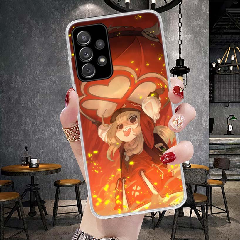 Genshin Impact Klee Phone Case For Samsung Galaxy A12 A22 A32 A52 A72 A02S A51 A50S A71 A70 A31 A20S Note 20 Ultra S10 A10S Gala