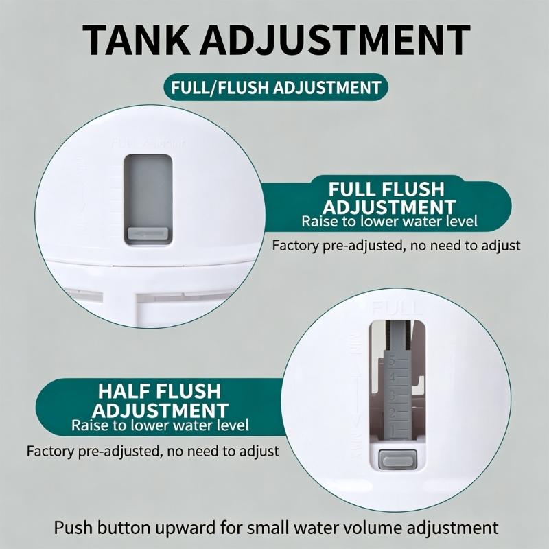 Large Outlet Toilet Tank Drain Assembly Replacement with Extension Tube, Seal Washer and Hardware for Home Repair