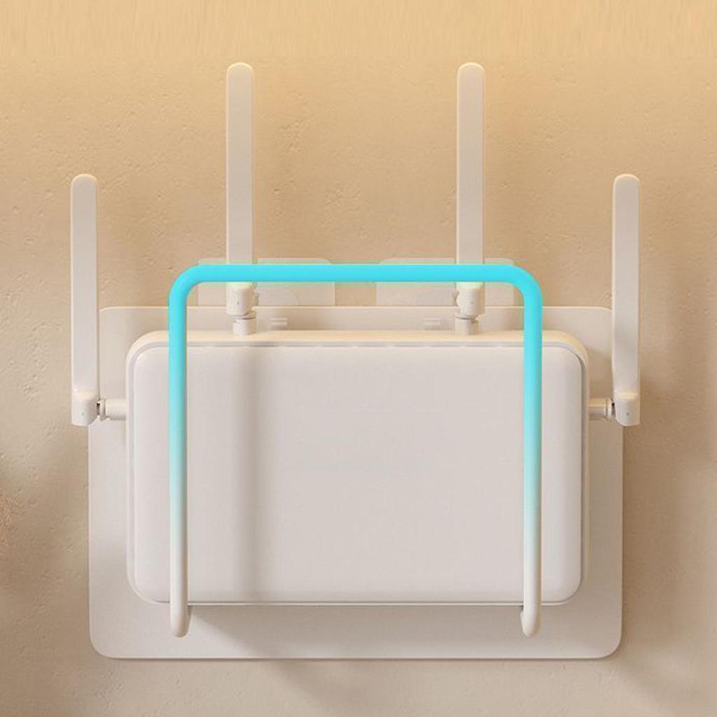 Router Storage Box No Drill Heavy-Duty Space-Saving Router Storage Wall Floating Shelf For Management Organization Cable