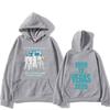 2026 Vintage Concert Style Oversized Hoodie Abstract Stage Figure & Retro Numeral Graphic Print Pullover Sweatshirt Loose Hoodie