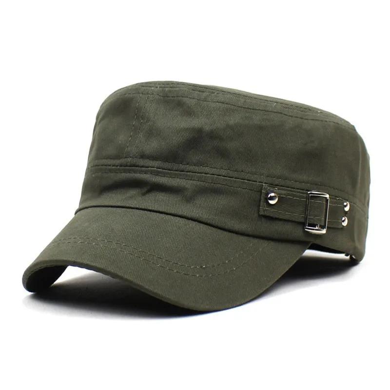 

LDSLYJR Four Seasons Cotton Solid Casquette Baseball Cap Adjustable Military Cap Snapback Hats for Men and Women 39 56-61cm adjustable армія зелений колір