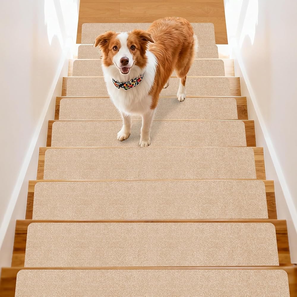 Keilymat Stair Mats, Soundproof Stair Mats, Anti-Slip Stair Mats, Adhesive Mats, Fall Prevention,