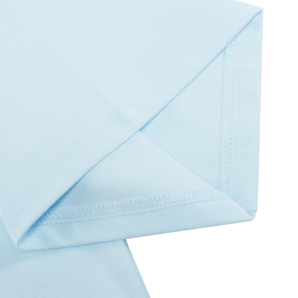 Li Ning Comfortable Loose Simple Short Sleeve T-Shirt Unisex Tops Light-Blue AHSW915-2