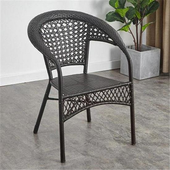 

Luxury Rattan Woven Leisure Chair for Outdoor Balcony with Flower Pattern