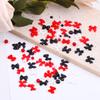 12-Grid Streamer Bow Tie Christmas White Red Resin Bow Nail Jewelry Mixed Set Diy