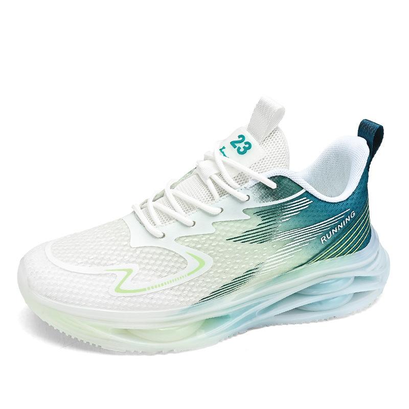 

2024 summer new men s platform running sneakers mesh breathable large size dad shoes live broadcast transparent bottom men 44 белый
