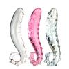 Skleněné anální korálky anální zátka pro dospělé Hračky pro masáž prostaty Skleněné krystalové dildo G-bod Ženská masturbace Pár Filtrování Sexuální nástroje