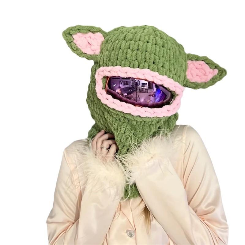 New Handmade Crocheted Nose Hat Plush Nose Protector Halloween Nose Mask