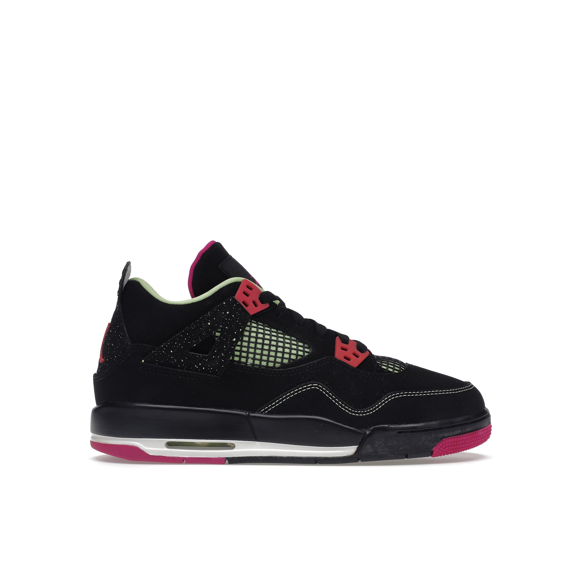 

Детские кроссовки Air Jordan 4 Retro GS Fuchsia Black Fuchsia-Flash Liquid-Lime 705344-027