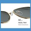 New Triangle Sun Glasses Zinc Zinc Alloy Spicy Girls Shades Glasses Fashion Cat Eye Sunglasses  Outdoor