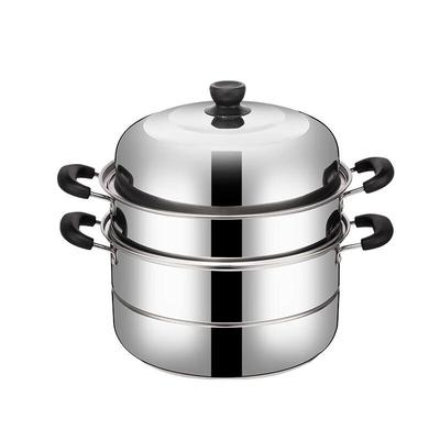 Wutuo Stainless Steel 3-Layer Steamer Pot