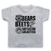 THE OFFICE BEARS BEETS BATTLESTAR GALACTICA UNOFFICIAL KIDS CHILDS T-shirt