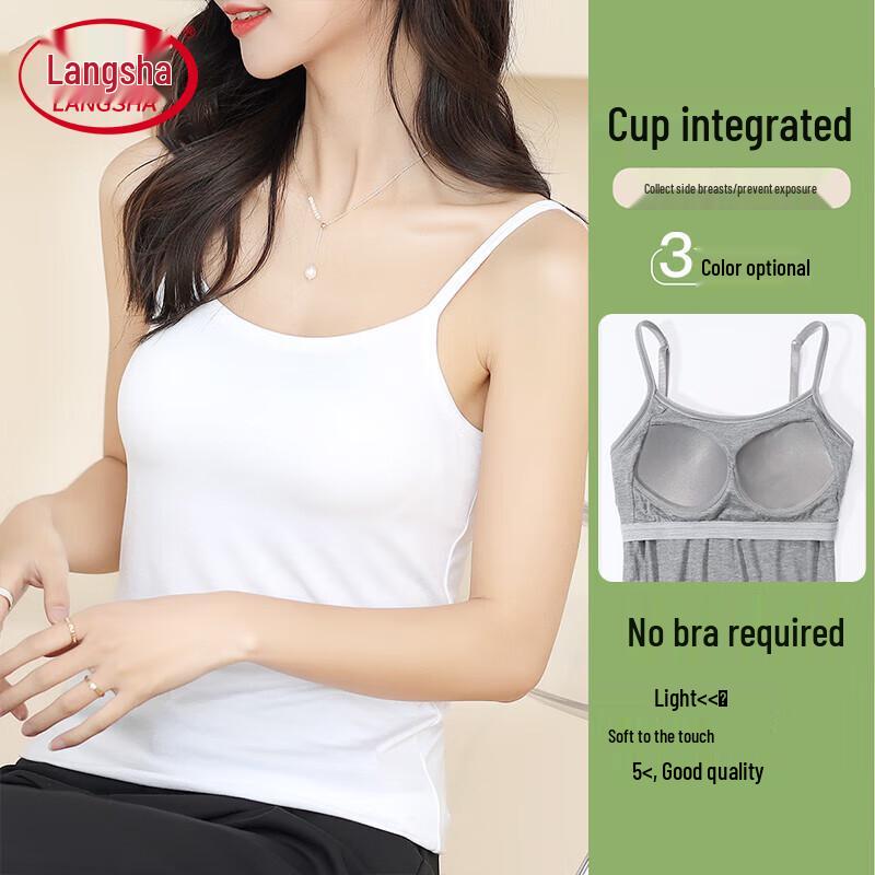 Langsha Women's Built-in Bra Camisole
