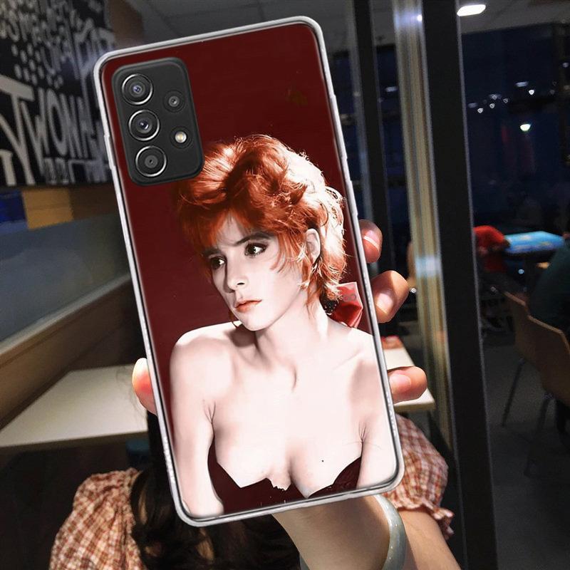 Mylene Farmer Phone Case for Samsung A54 A57 A37 A17 A14 A15 A12 A24 A34 A55 A35 A25 A52S A07 A05S A04S A22 A32 A72 Galaxy Note