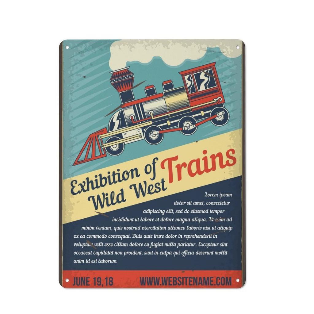 1 Pack Retro Style Tin Wall Sign with Aged Rusted Finish for Indoor Rooms or Outdoor Corners, Select 20x30cm or 30x40cm