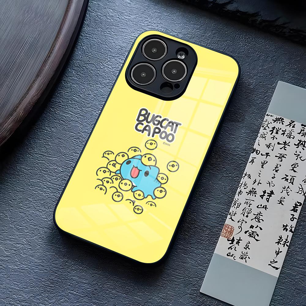 Bug Cat C-Capoo Handyhülle Für IPhone 16 Pro Max 17 14 15 Plus 13 Mini 11 12 X XR XS 8 7 Plus SE Glasabdeckung