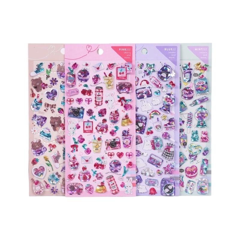 

Пухлые листы наклеек Декоративная наклейка Милая маленькая наклейка для детей и взрослых, Многоразовая крошечная наклейка для скрапбукинга 1