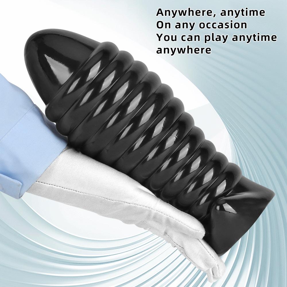 Extra Large Threaded Butt Plug Anal Black PVC Dildo Masturbator Big Dick Sex Toys Fisting Gay BDSM 18+