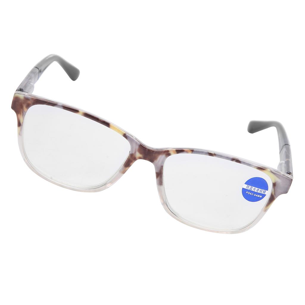 Gray Pattern Frame Stylish Reading Glasses Unisex Elderly Simple Presbyopic Glasses