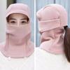 1pc Windproof Thermal Balaclava Full Face Cover Fleece Lined for Skiing Cycling Motorcycle under Helmet Outdoor Sports hat