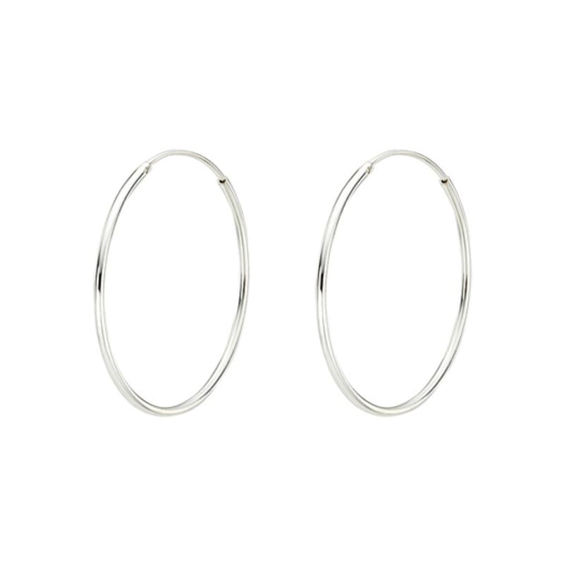 SCALETTO UR001 Silver925 Big Pipe Hoop Earrings