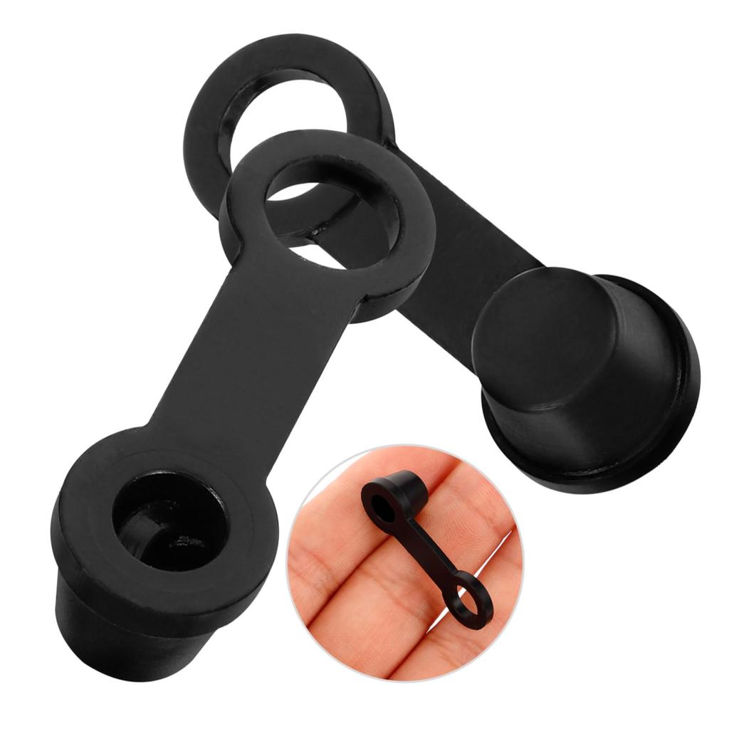 Iplusmile 10pcs Caliper Dust Boots Car Bleeder Cap Brake Accessories Cap Motorcycle Fitting Cap Black Rubber