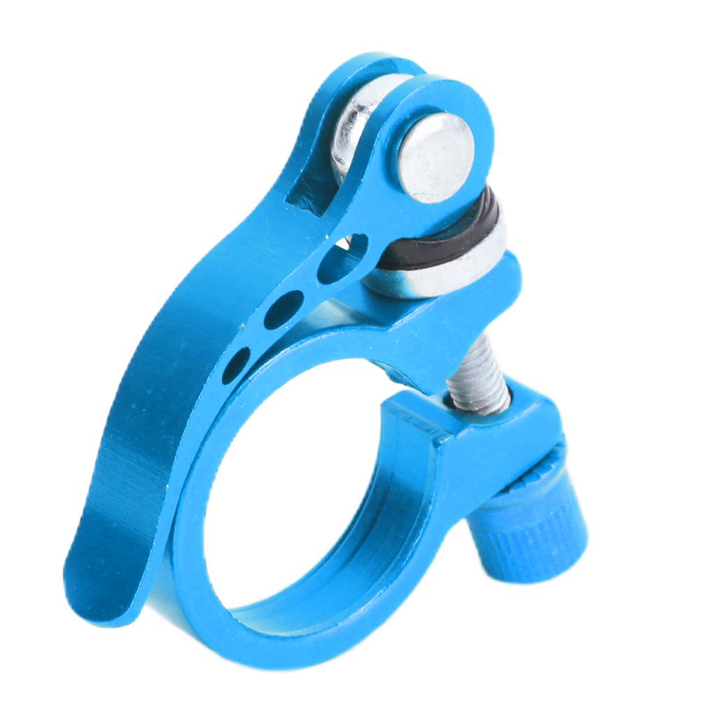 Sattelstützklemme Aluminiumlegierung Schnellspanner Sattelrohrklemme für Mountainbikes 3cm