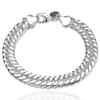 Heiß 925 Sterling Silber Niedliche Schnalle Seitenkette Massives Armband für Damen Herren Charme Party Geschenk Hochzeit Modeschmuck