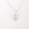 Pink Cat's Eye Gemstone 925 Solid Silver Jewelry Handmade Pendant Gift For Wife PP-38-49