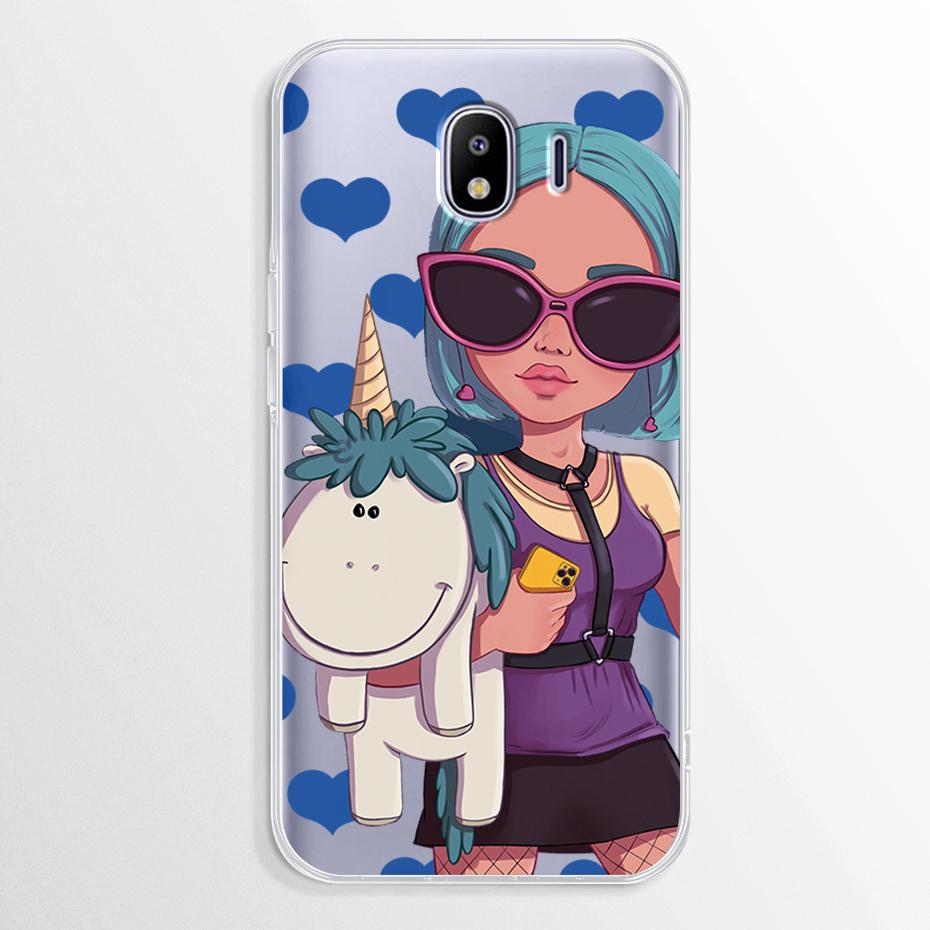Marble Case For Samsung Galaxy J4 2018 Case J400 J400F Soft TPU Cover For Samsung Galaxy J4 Plus J 4 J4+ Case J415F Fundas Cover