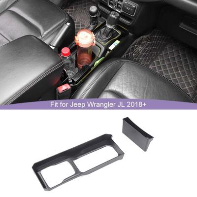 Car Gear Storage Box Organizer Container For Jeep Wrangler JL For JT Gladiator 2018 Up Interior Stowing Tidying Accessories