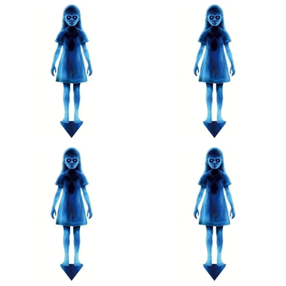 Halloween Metal Yard Signs Ghosts Garden Stake Outdoor Halloween Decorations Spooky Ghost Yard Sign for Lawn Patio Haunted House