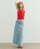 ARTID Slit Denim Long Skirt_Blue