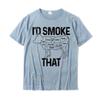 Unisexs Chef Butcher Cook BBQ Id Smoke That Cow Beef Funny Gift TShirt Unisexs Hot Sale Gift Tops T Shirt Cotton Tshirts Family