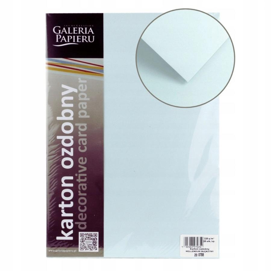 Karton Ozdobny Millenium Błękit 220G/M2 (20) 9650