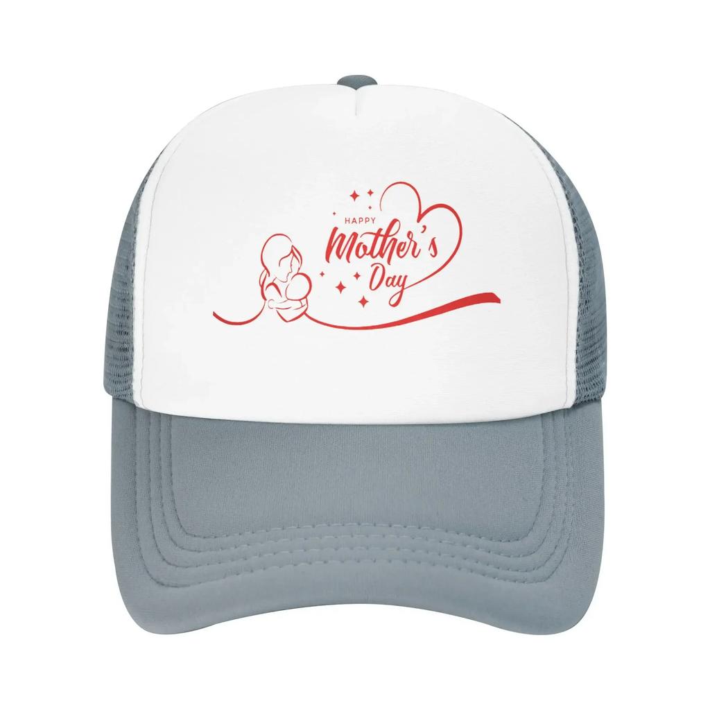 Mom Hug Happy Mother's Day Mama Travel Mesh Baseball Caps For Womens  High-end Female Beach Bucket Hat Trucker Cap