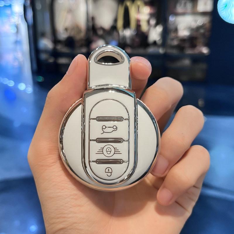 TPU Auto Shell Fob Holder Accessories for BMW Mini Cooper F55 F56 F57 F54 F60 JCW Clubman Countryman Car Remote Key Case Cover XM2