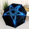 Blue Pentagram Symbol - Mystic Decor for Your SpaceUmbrella, Portable 3-Fold Umbrella for Men & Women,Christmas Gift ES190