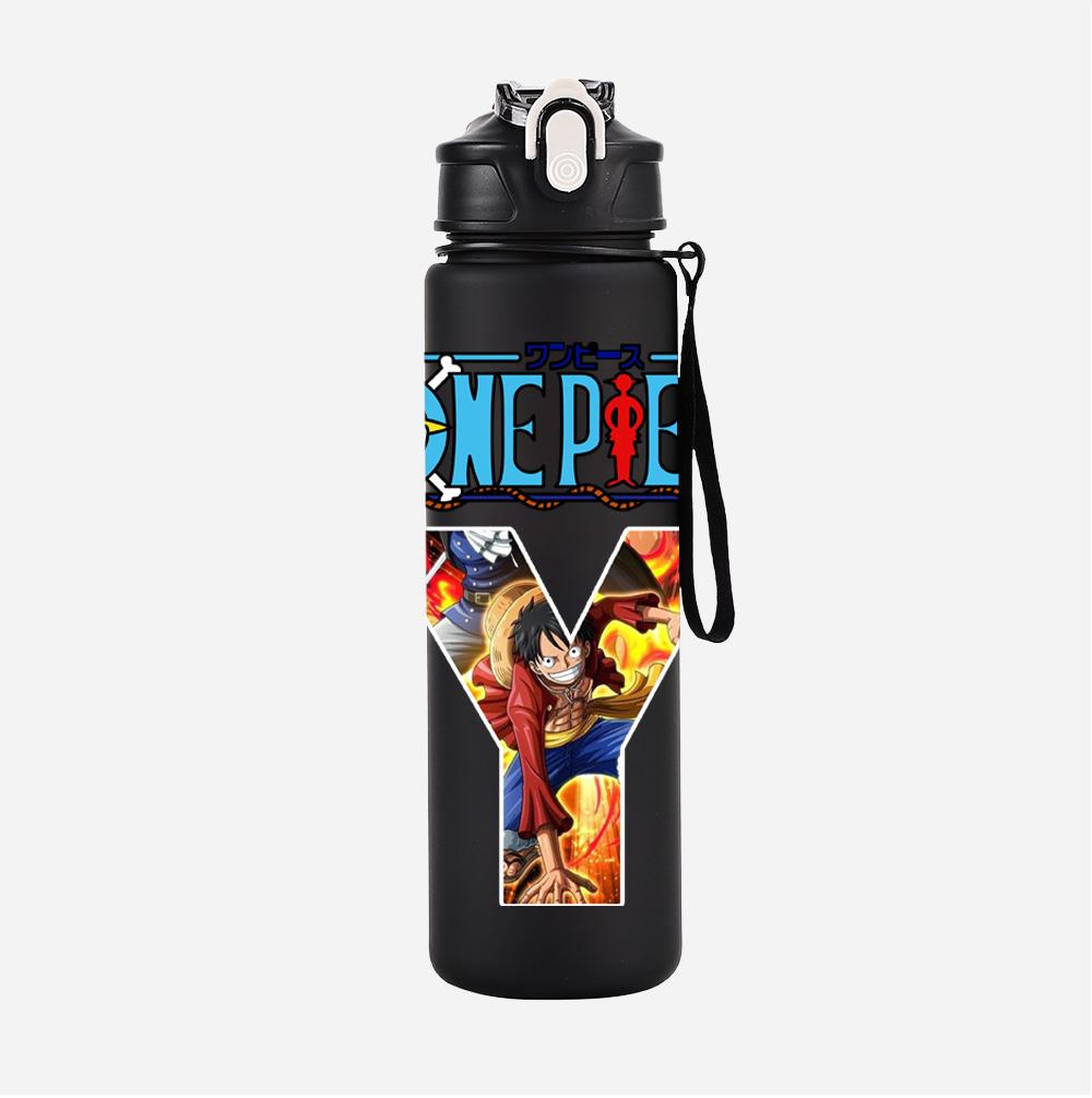 Anime A-Z English Letter Printed Large Capacity Water Cup Demon Hunters Outdoor Portable Drinking Bottle for Boy Girl Gift