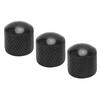 3Pcs Guitar Control Knob Volume Tone Fit Top Set Kit Instrument Accessory ReplacementBlack
