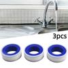 3Pcs White Pipe Thread Seal Raw Material Tape Faucet Sealing Thread Tape PTFE Roll Plumbing Plumber Fitting Tape Sealing Tape