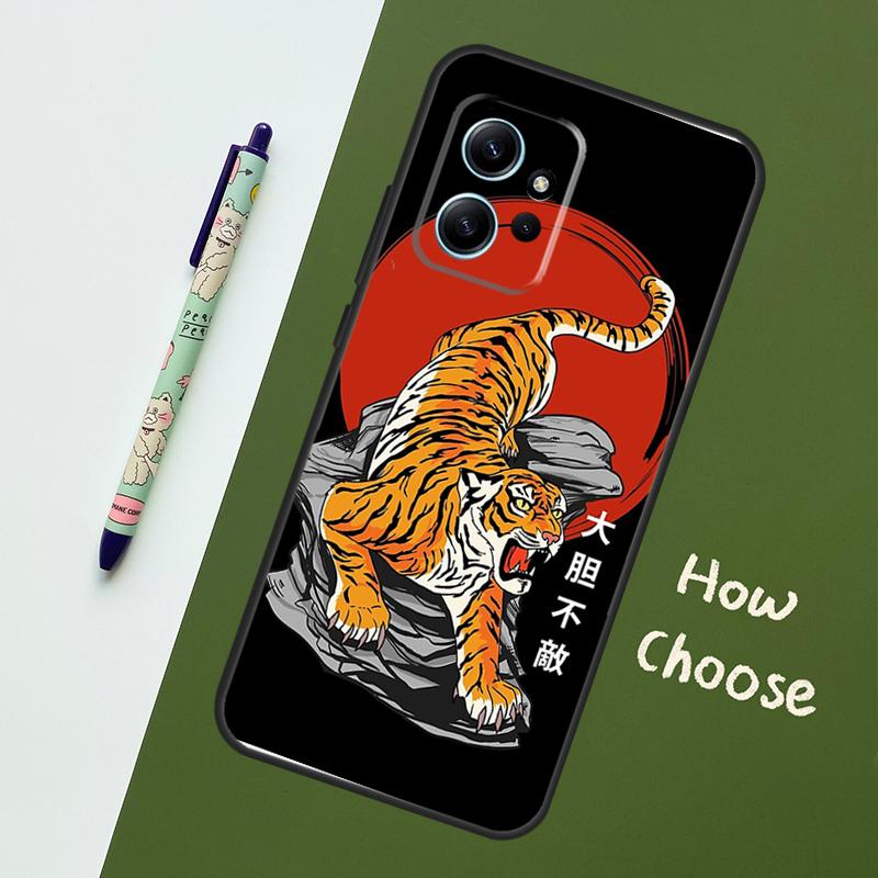 

Tiger Red Sun Japan Art Case For Xiaomi Redmi Note 14 10 11 12 13 15 Pro Plus Cover For Redmi 15 15C 14C 12C 10C 13C Redmi Note 11 Pro