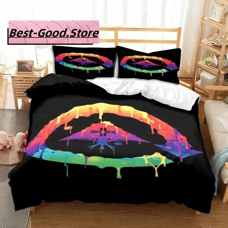 3D Clothing Brand LRG Logo Bedding Set Printed Bed Set With Pillowcase Bed Duvet Cover Soft Single Double Queen Super King Size